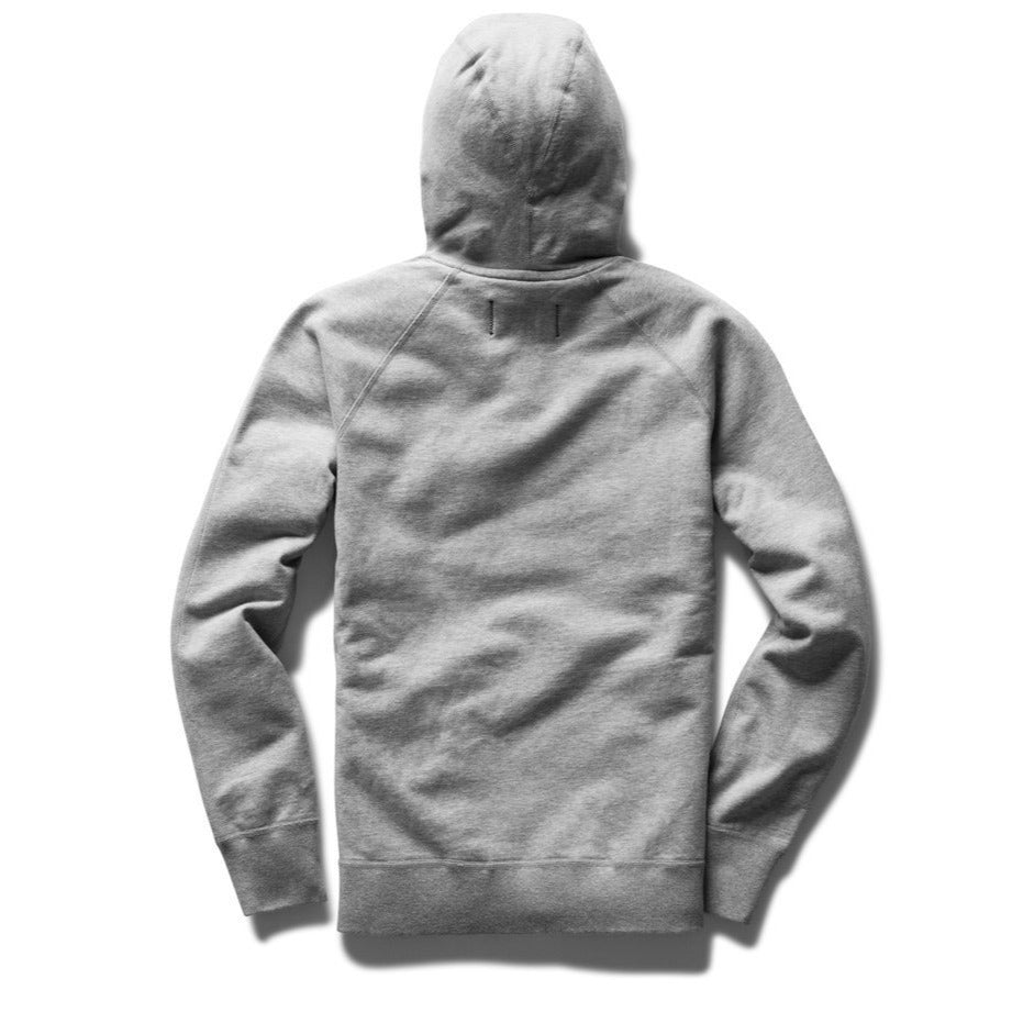 Lightweight Terry Zip Hoodie Heather Grey