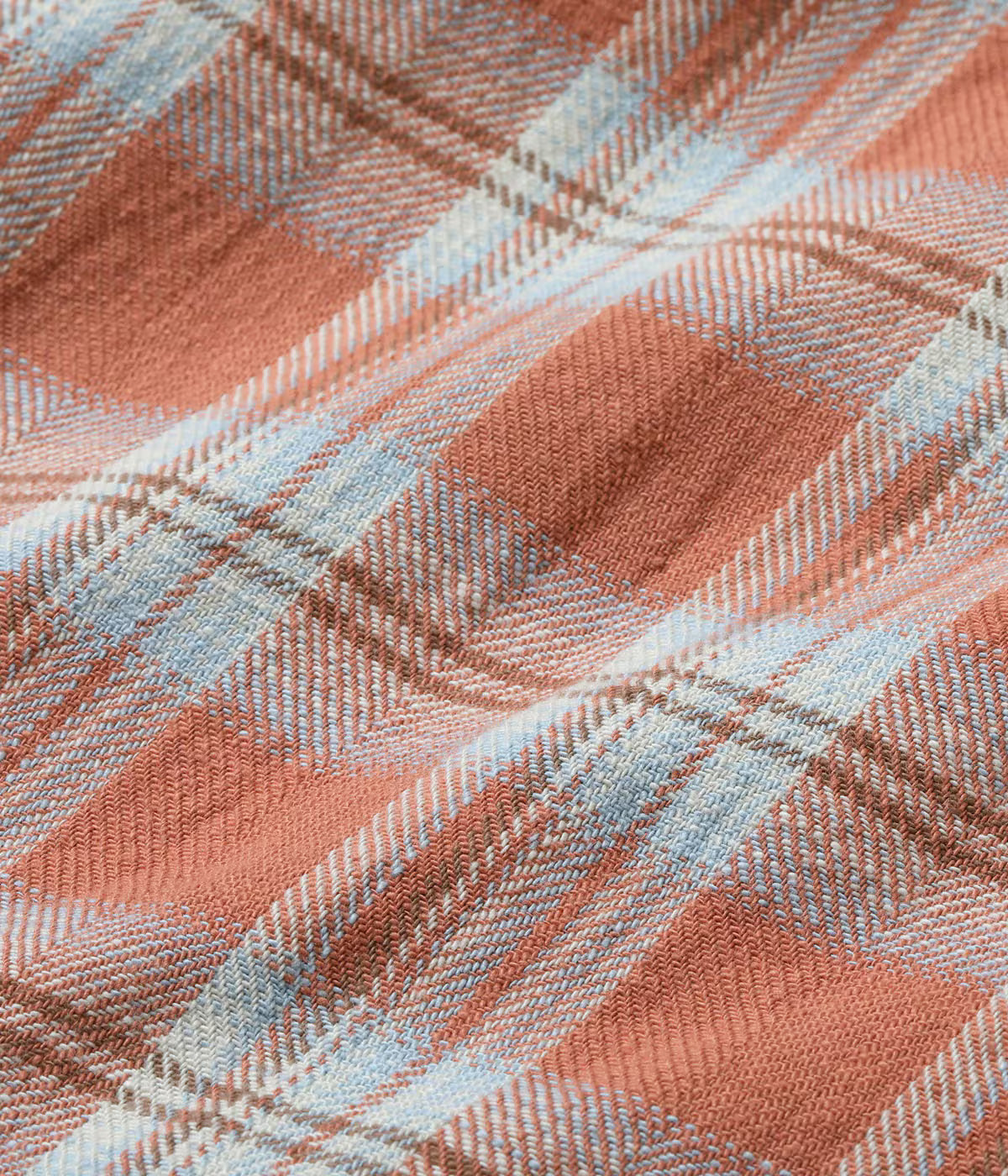 SC29687 Washed Herringbone Check Western Shirt Red