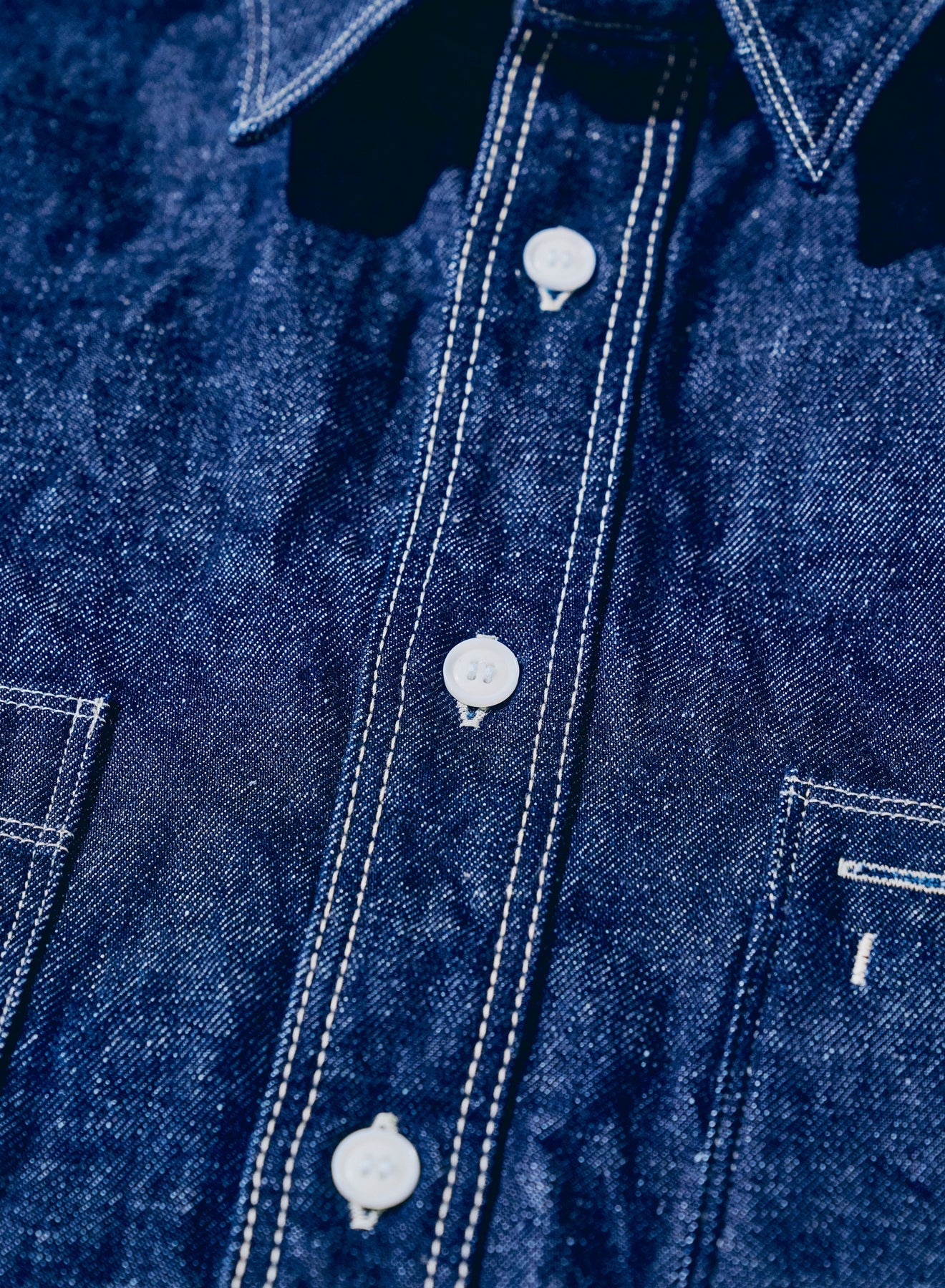 SJWS-SC02W Samurai Cotton Denim Work Shirt Indigo