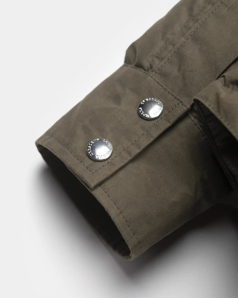 Down Shirt Dry Wax Cotton Tent-Grey