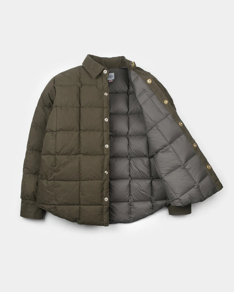 Down Shirt Dry Wax Cotton Tent-Grey