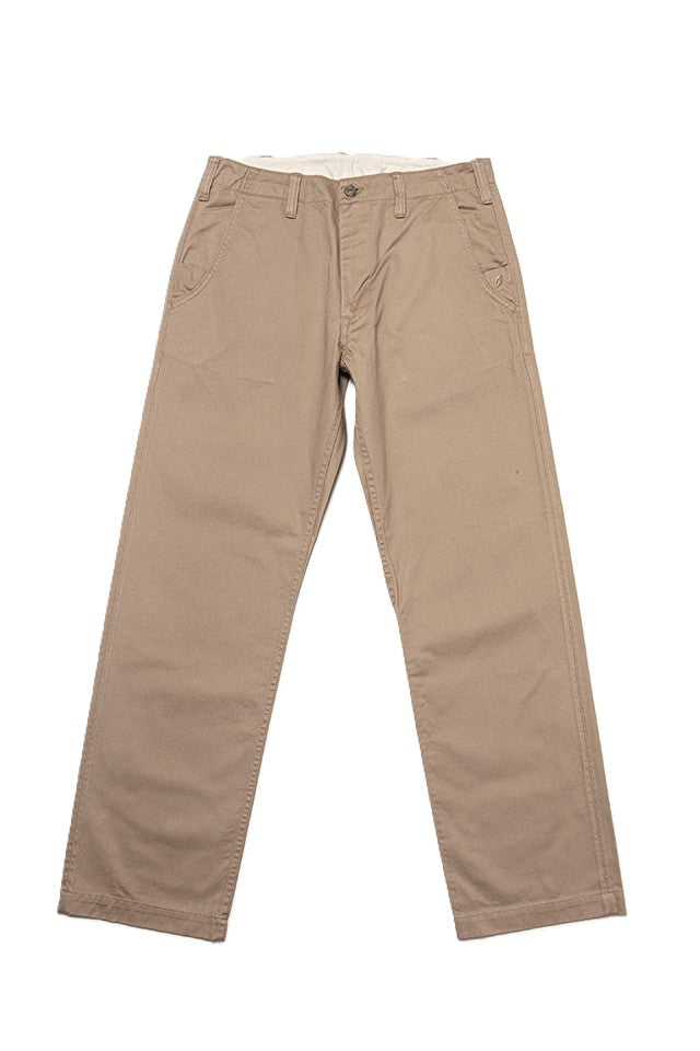 1192-BE Dry Touch Chino Trousers Wide Straight Beige