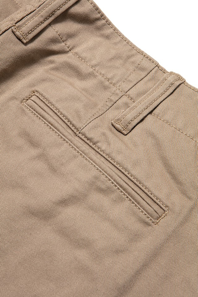 1192-BE Dry Touch Chino Trousers Wide Straight Beige
