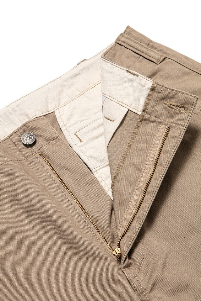 1192-BE Dry Touch Chino Trousers Wide Straight Beige