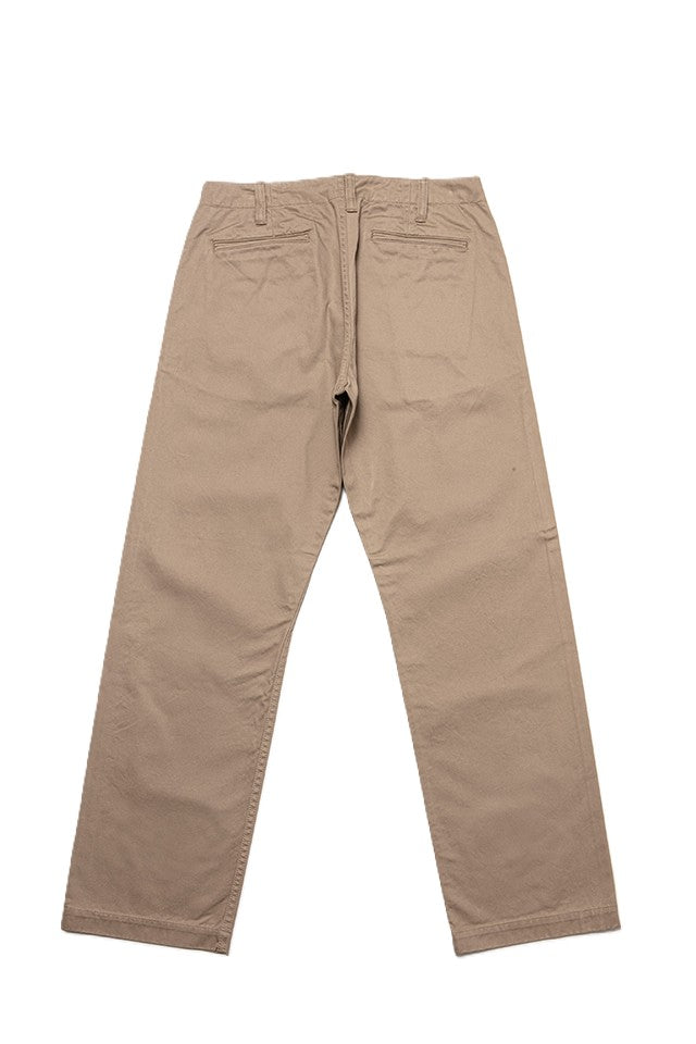 1192-BE Dry Touch Chino Trousers Wide Straight Beige
