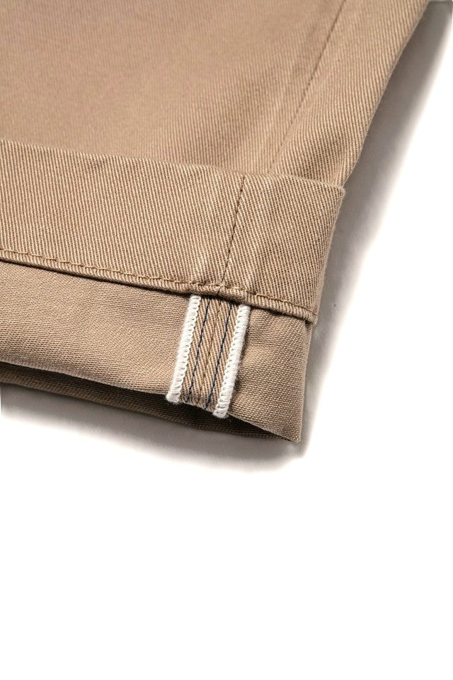 1192-BE Dry Touch Chino Trousers Wide Straight Beige