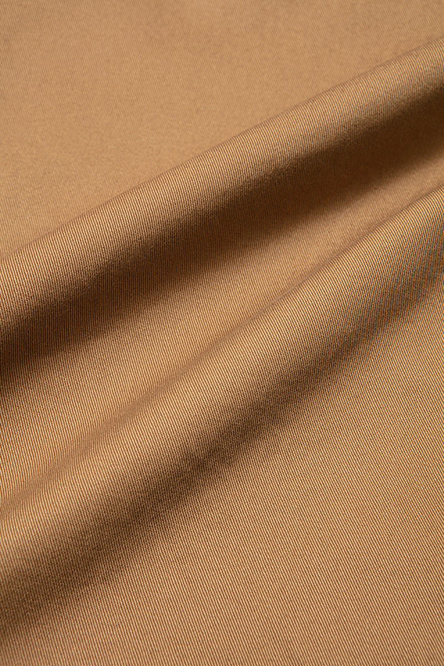 1192-DCA Dry Touch Chino Trousers Wide Straight Dark Camel