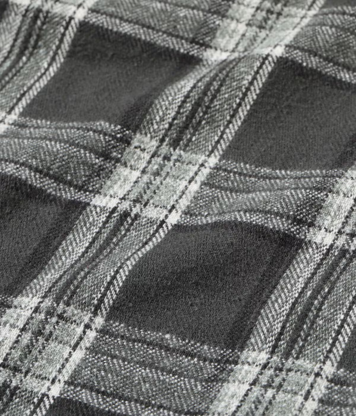 SC29787 Brushed Herringbone Check Western Shirt Dark Green