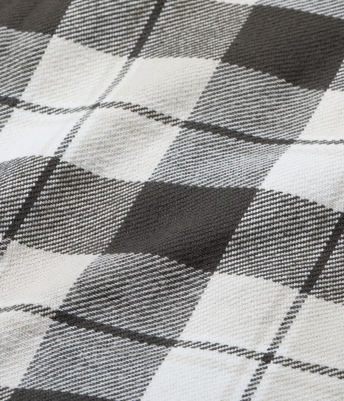 SC29558 Twill Check Work Shirt Off White