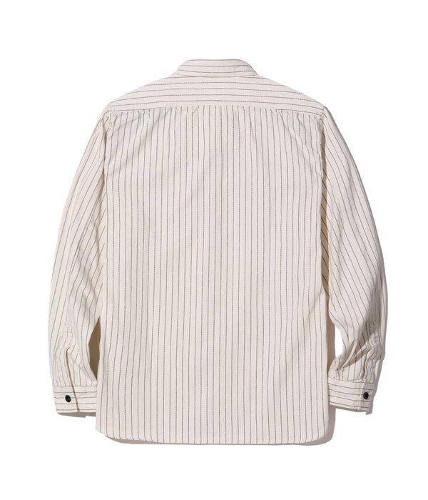 SC27076 8.5oz White Wabash Stripe Work Shirt