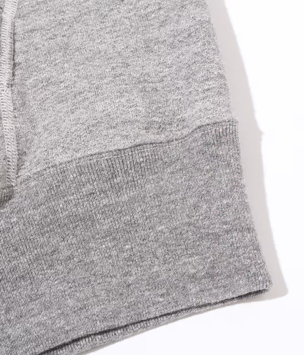 BR68914 Loopwheel Hooded Sweatshirt Heather Gray