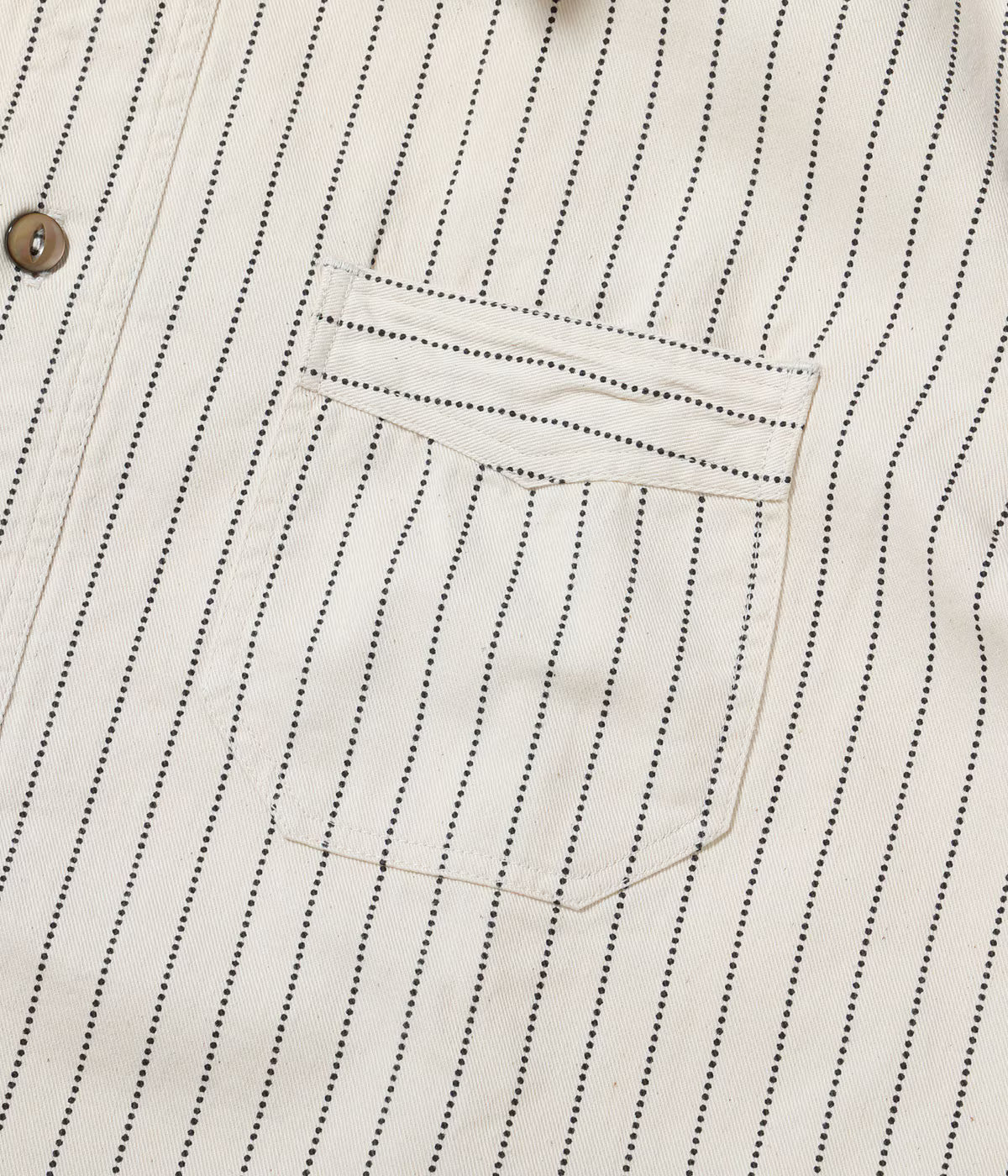 SC37275 Fiction Romance 8.5oz White Wabash Stripe S/S Work Shirt