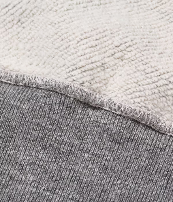 BR68914 Loopwheel Hooded Sweatshirt Heather Gray