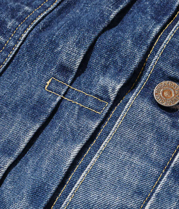 SC11953SW 14.25oz Denim Jacket 1953 Aged Model