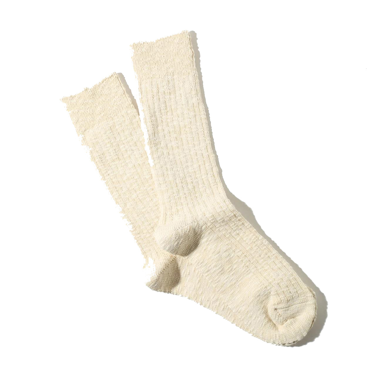 Anonymousism Light Slub Crew Sock Ivory