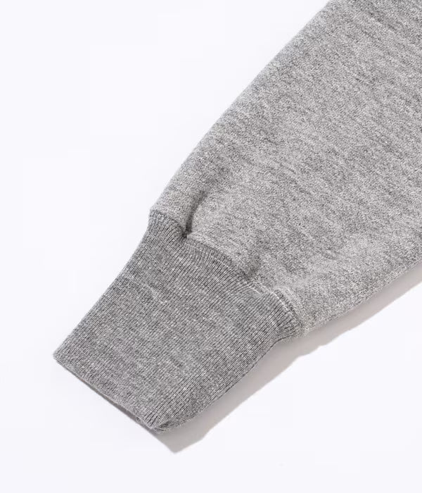 BR68914 Loopwheel Hooded Sweatshirt Heather Gray