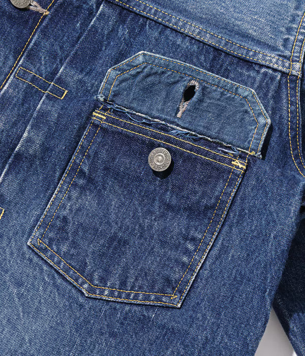 SC11953SW 14.25oz Denim Jacket 1953 Aged Model