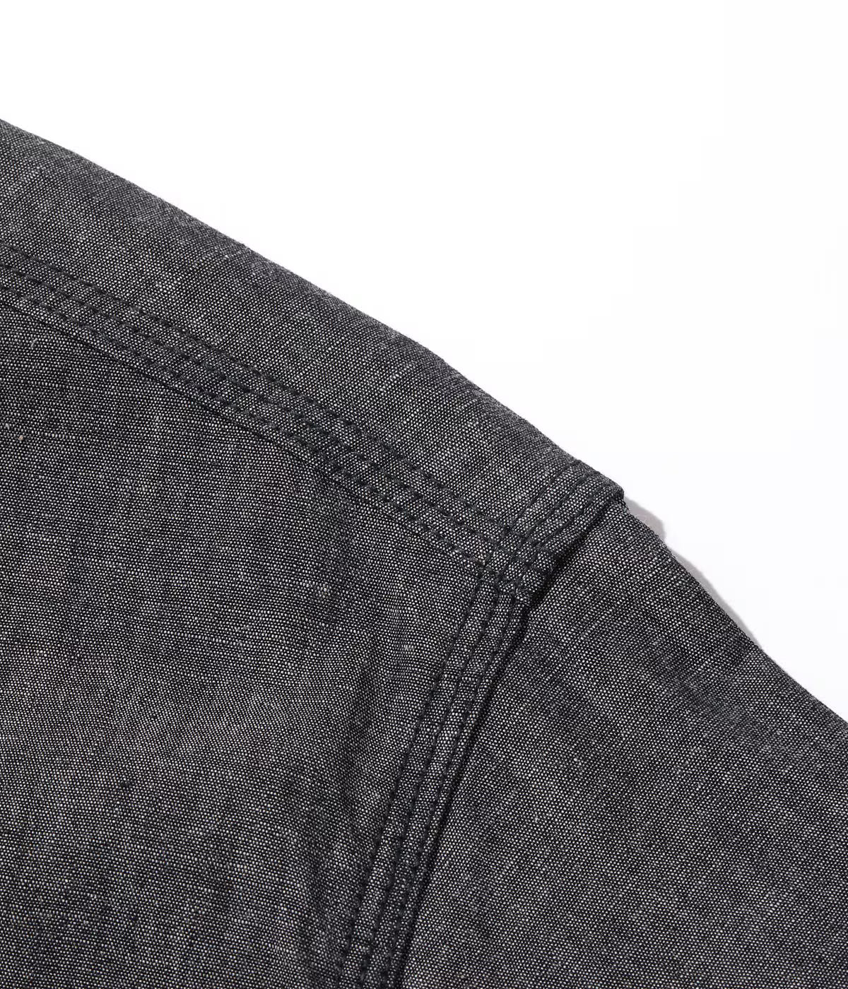 SC39307 Black Chambray S/S Work Shirt
