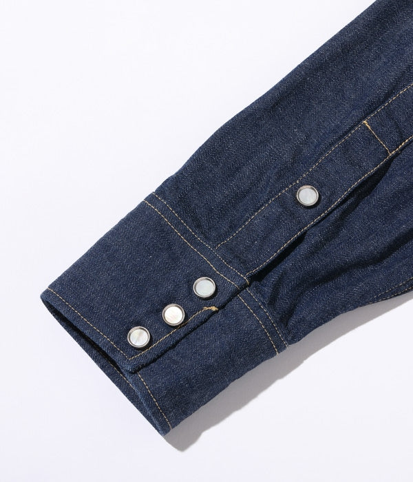 SC28190 Blue Denim Western Shirt