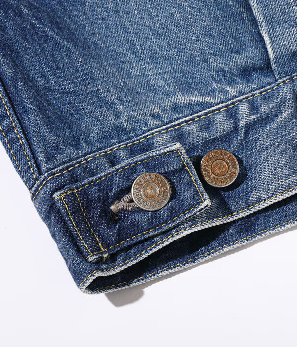 SC11953SW 14.25oz Denim Jacket 1953 Aged Model