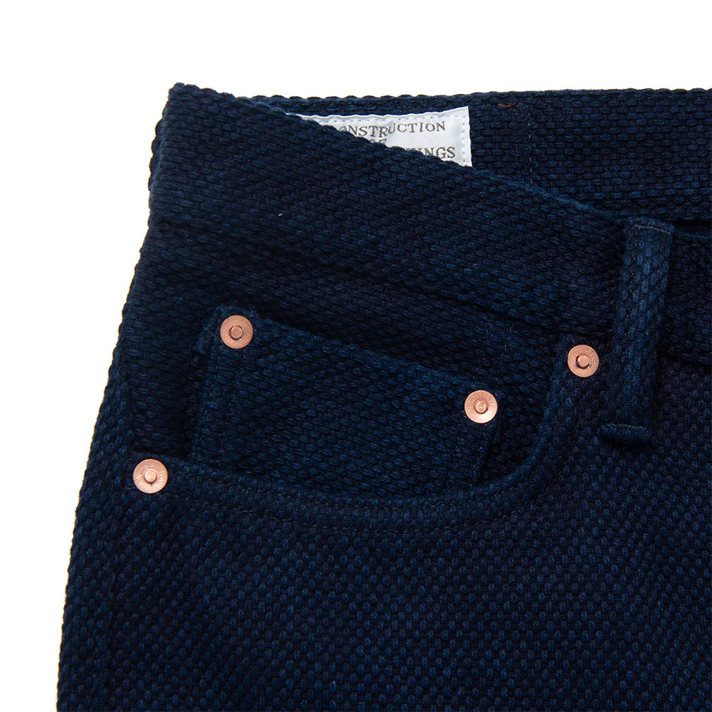 1907 Regular Straight Sashiko Jean One Wash