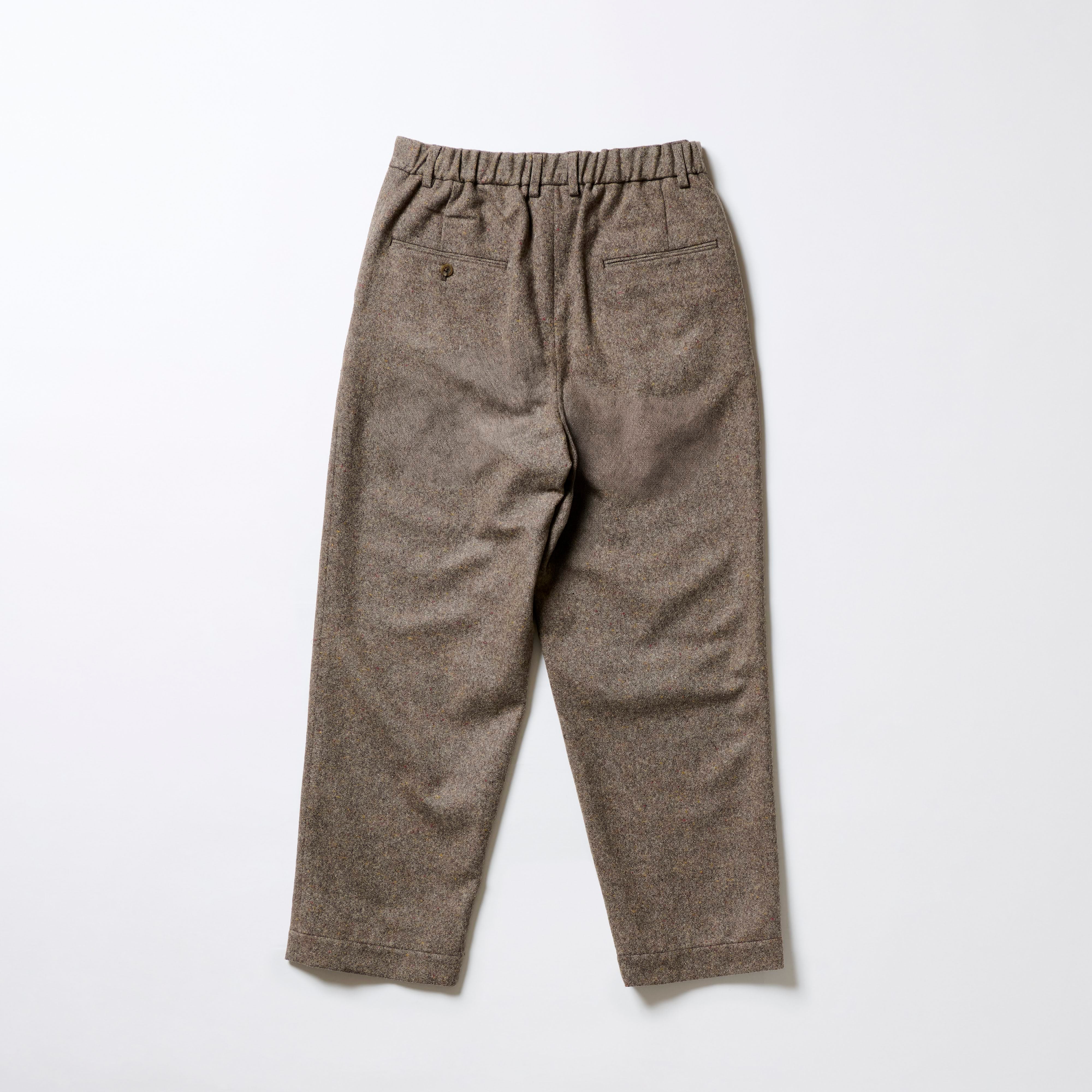 VTD-0525-PT 2 Tuck Easy Trouser Dark Sepia