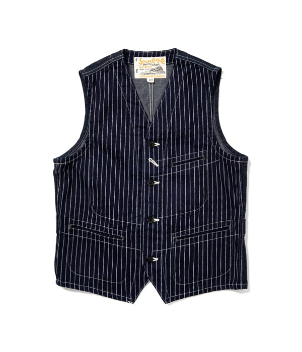 SC12654 9oz. Wabash Stripe Work Vest