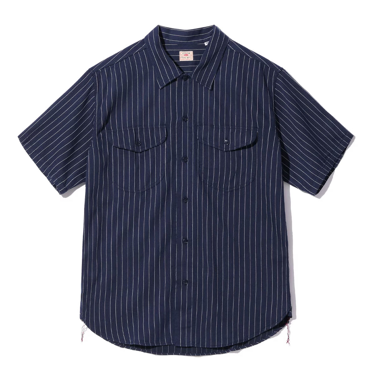 SC38699 Coke Stripe S/S Work Shirt Navy
