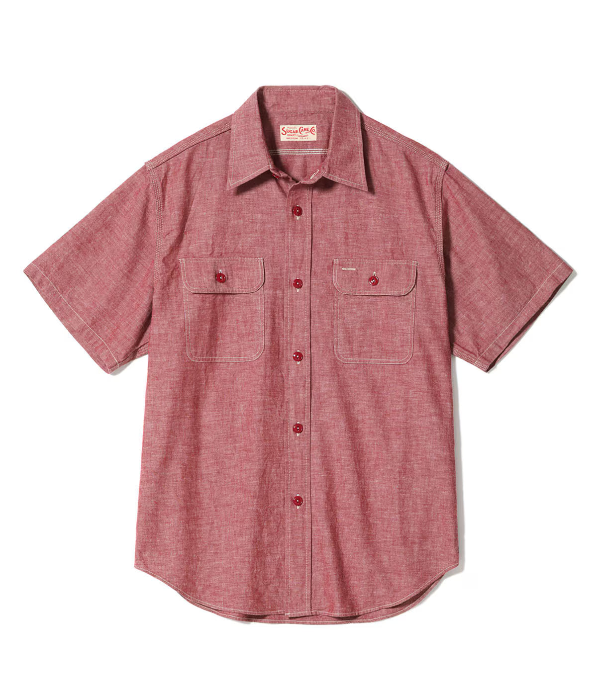 SC39703 Red Chambray S/S Work Shirt