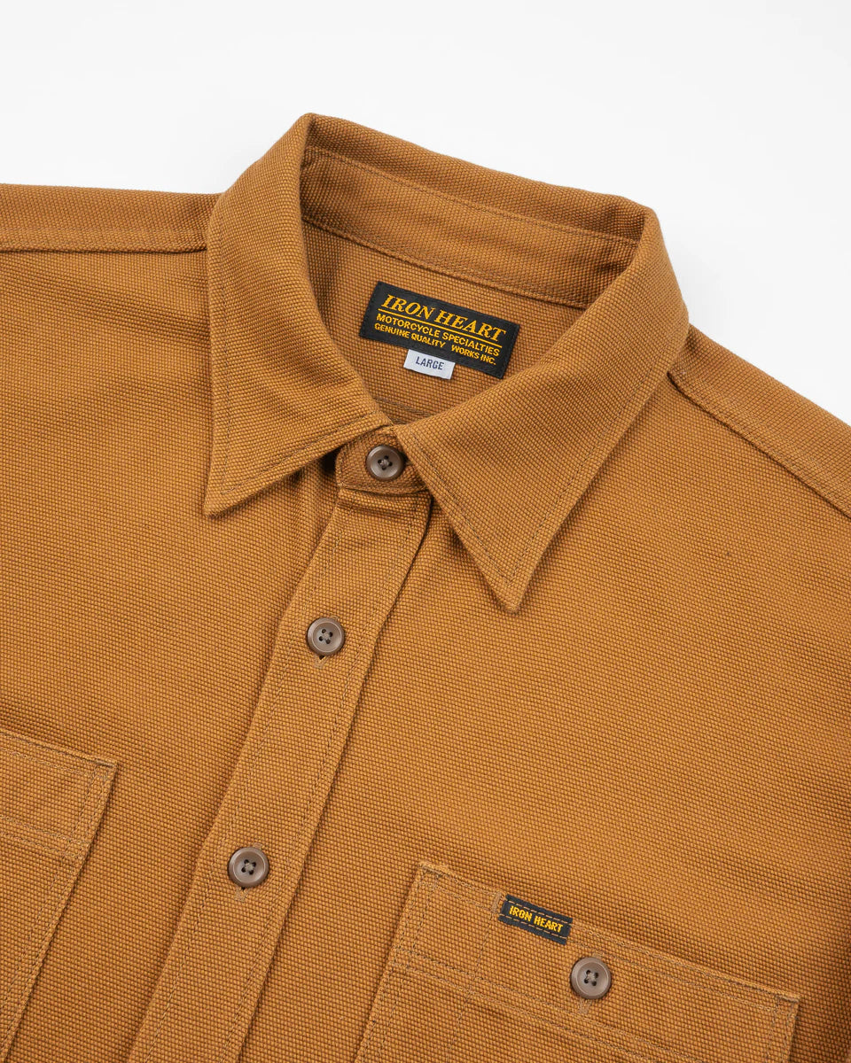 IHSH-423-CAM 13oz Oxford Cloth Work Overshirt Camel