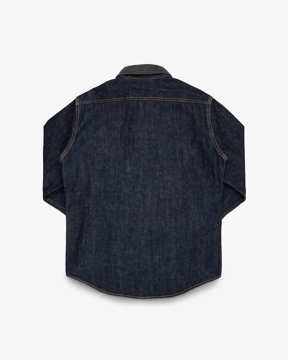 IHSH-427-IND 16oz Selvedge Denim CPO Shirt - Indigo