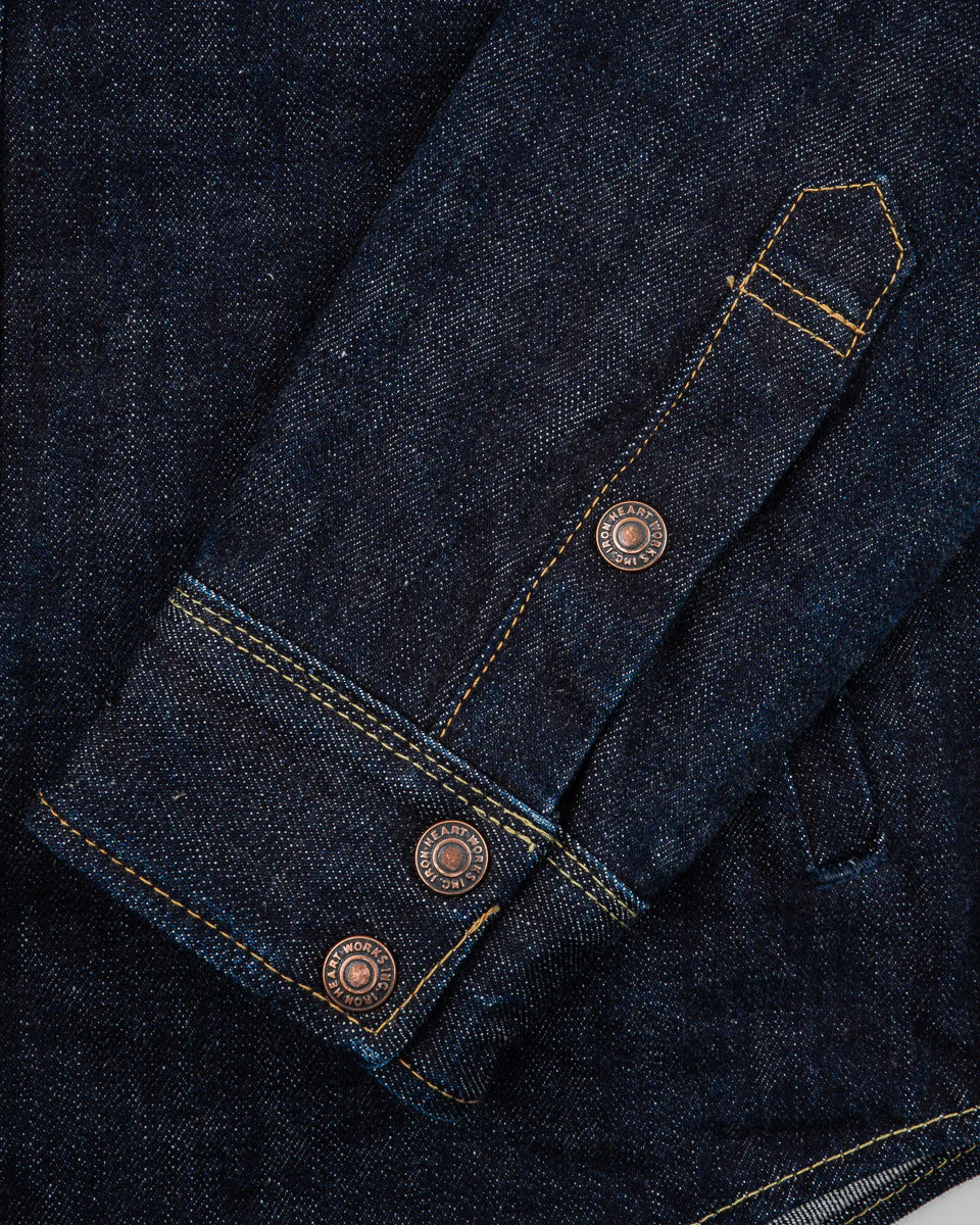 IHSH-427-IND 16oz Selvedge Denim CPO Shirt - Indigo