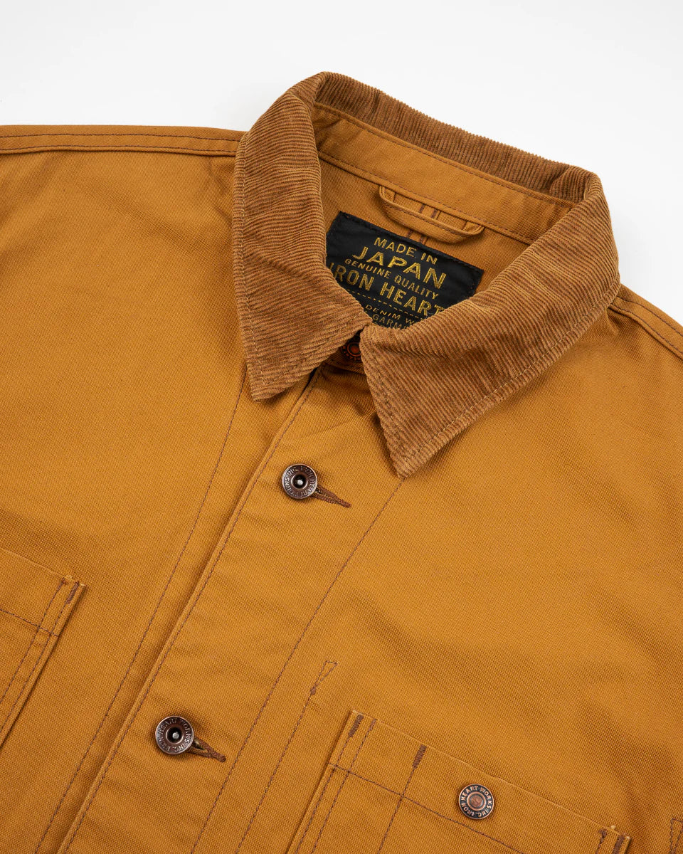 IHJ-148 10oz Kurashikizome Organic Cotton Duck Chore Jacket - Brown