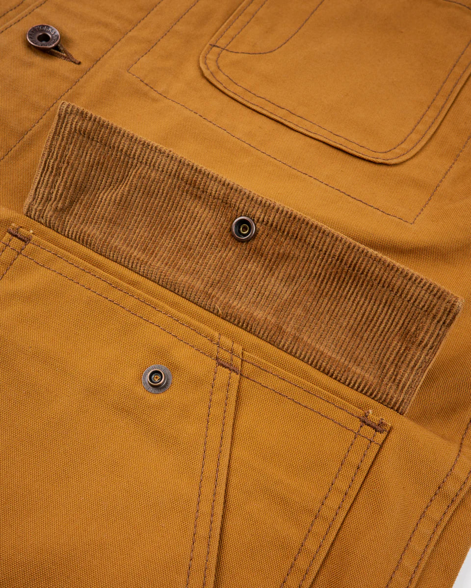 IHJ-148 10oz Kurashikizome Organic Cotton Duck Chore Jacket - Brown