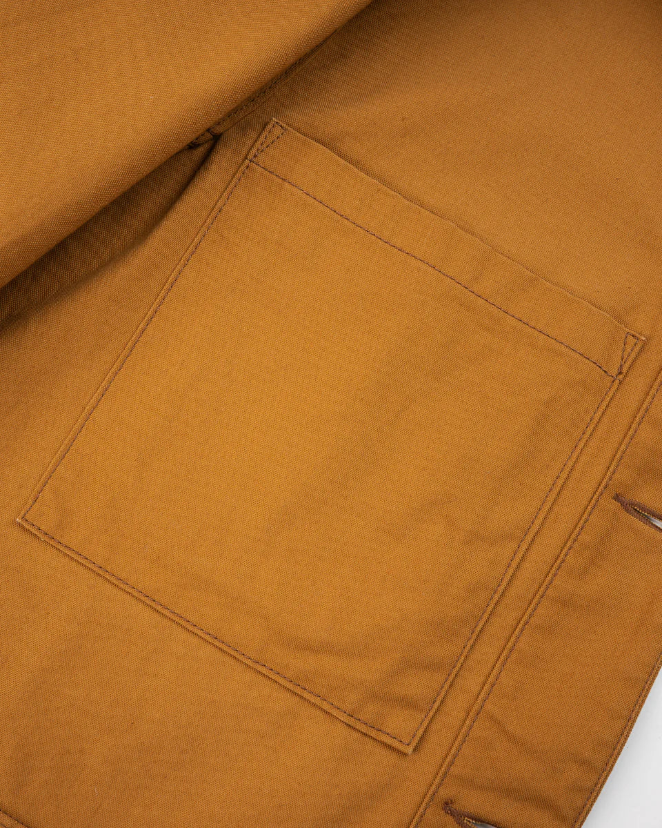 IHJ-148 10oz Kurashikizome Organic Cotton Duck Chore Jacket - Brown