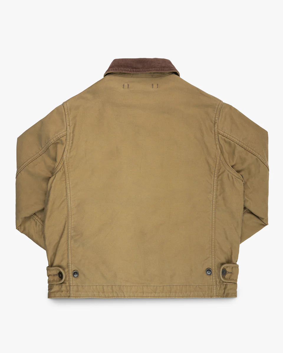 IHM-48-KHA 12oz Whipcord Lightweight N1 Deck Jacket - Khaki