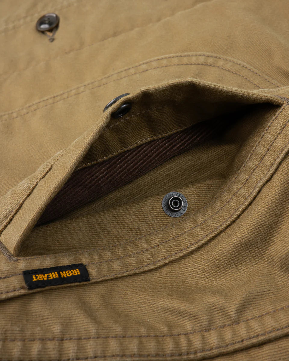 IHM-48-KHA 12oz Whipcord Lightweight N1 Deck Jacket - Khaki