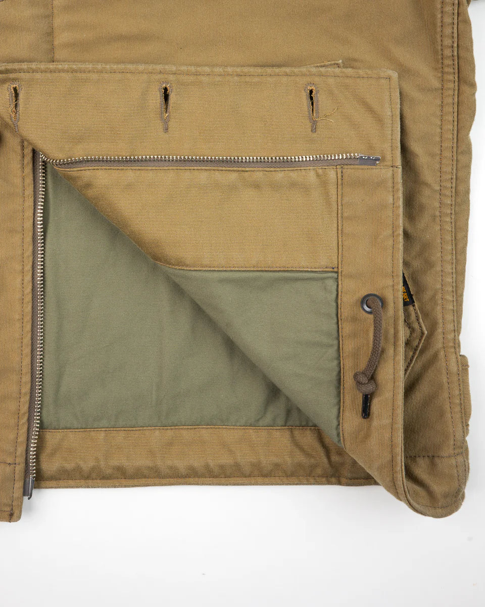 IHM-48-KHA 12oz Whipcord Lightweight N1 Deck Jacket - Khaki