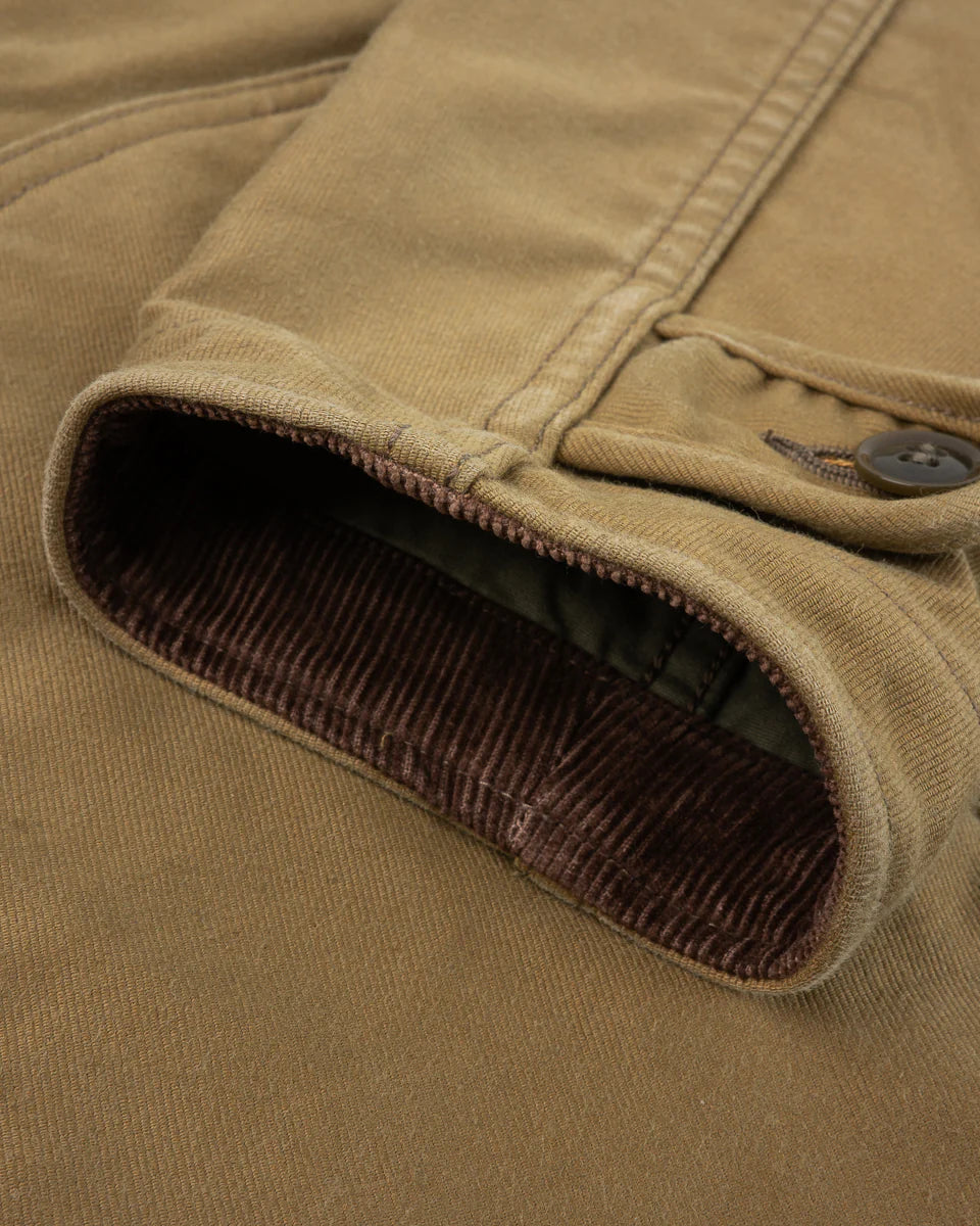 IHM-48-KHA 12oz Whipcord Lightweight N1 Deck Jacket - Khaki