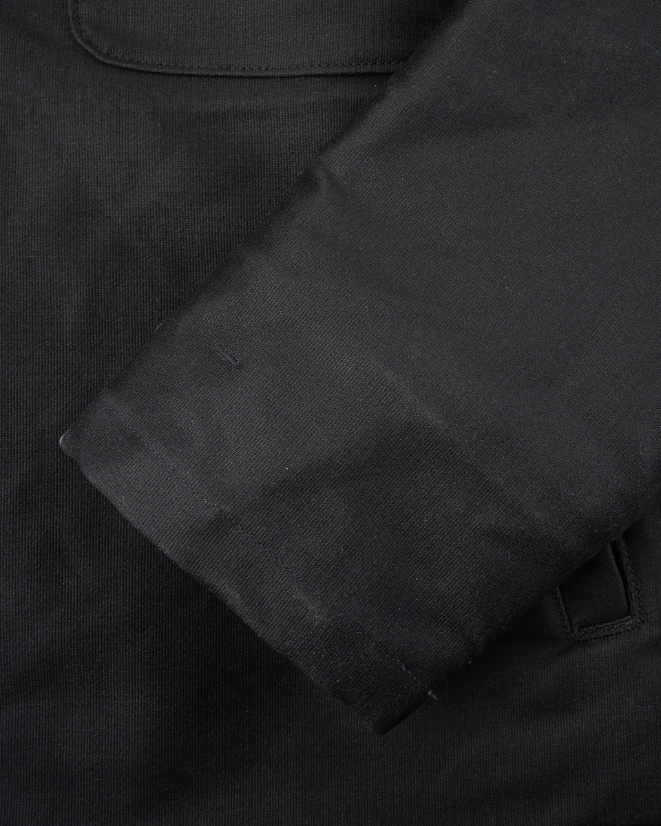 IHM-45-BLK Oiled Whipcord A2 Deck Jacket Black