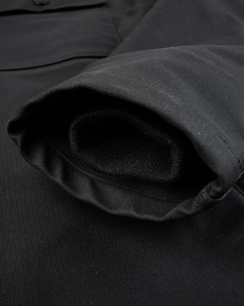 IHM-45-BLK Oiled Whipcord A2 Deck Jacket Black