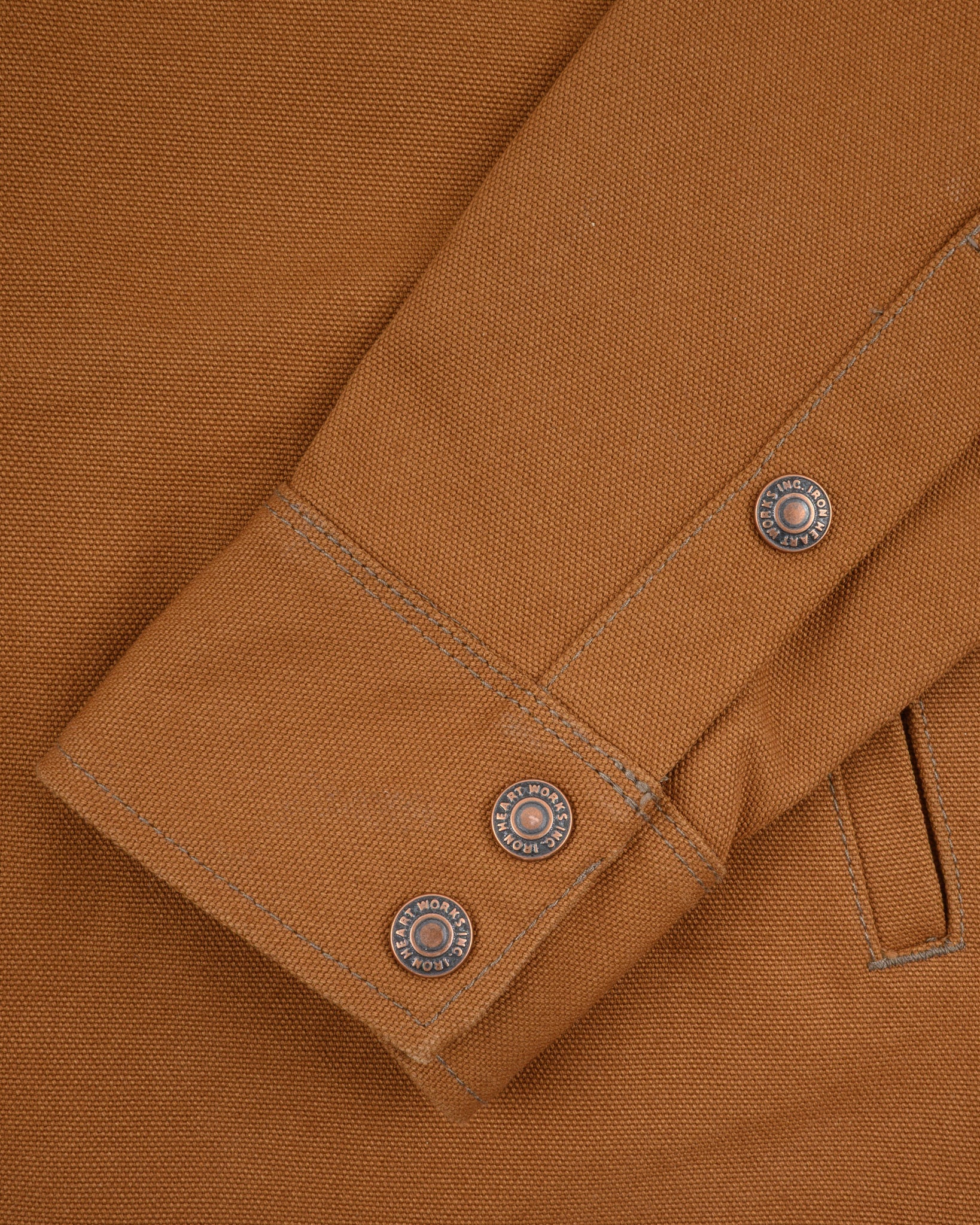 IHSH-422-BRN 17oz Cotton Duck CPO Shirt Brown