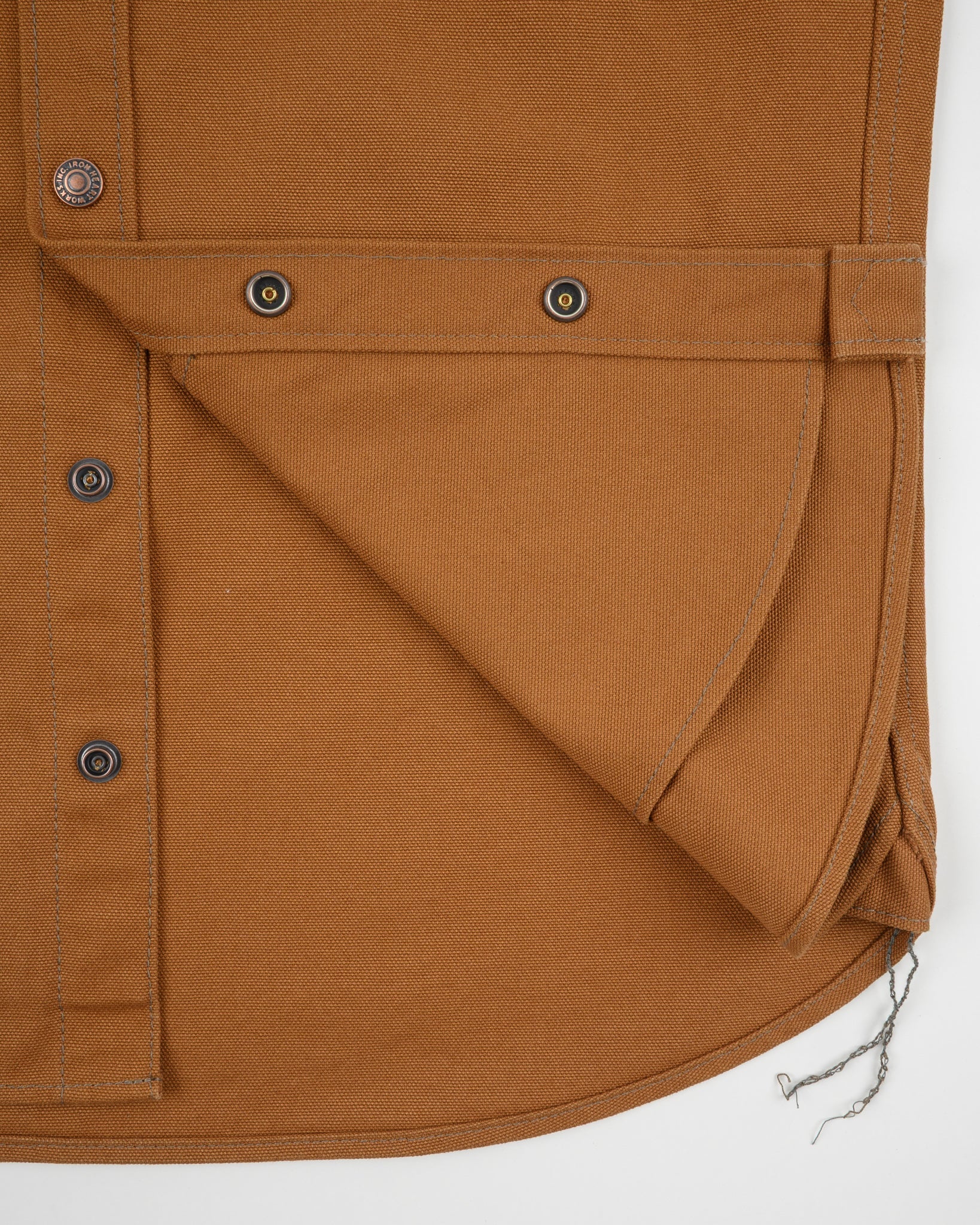 IHSH-422-BRN 17oz Cotton Duck CPO Shirt Brown
