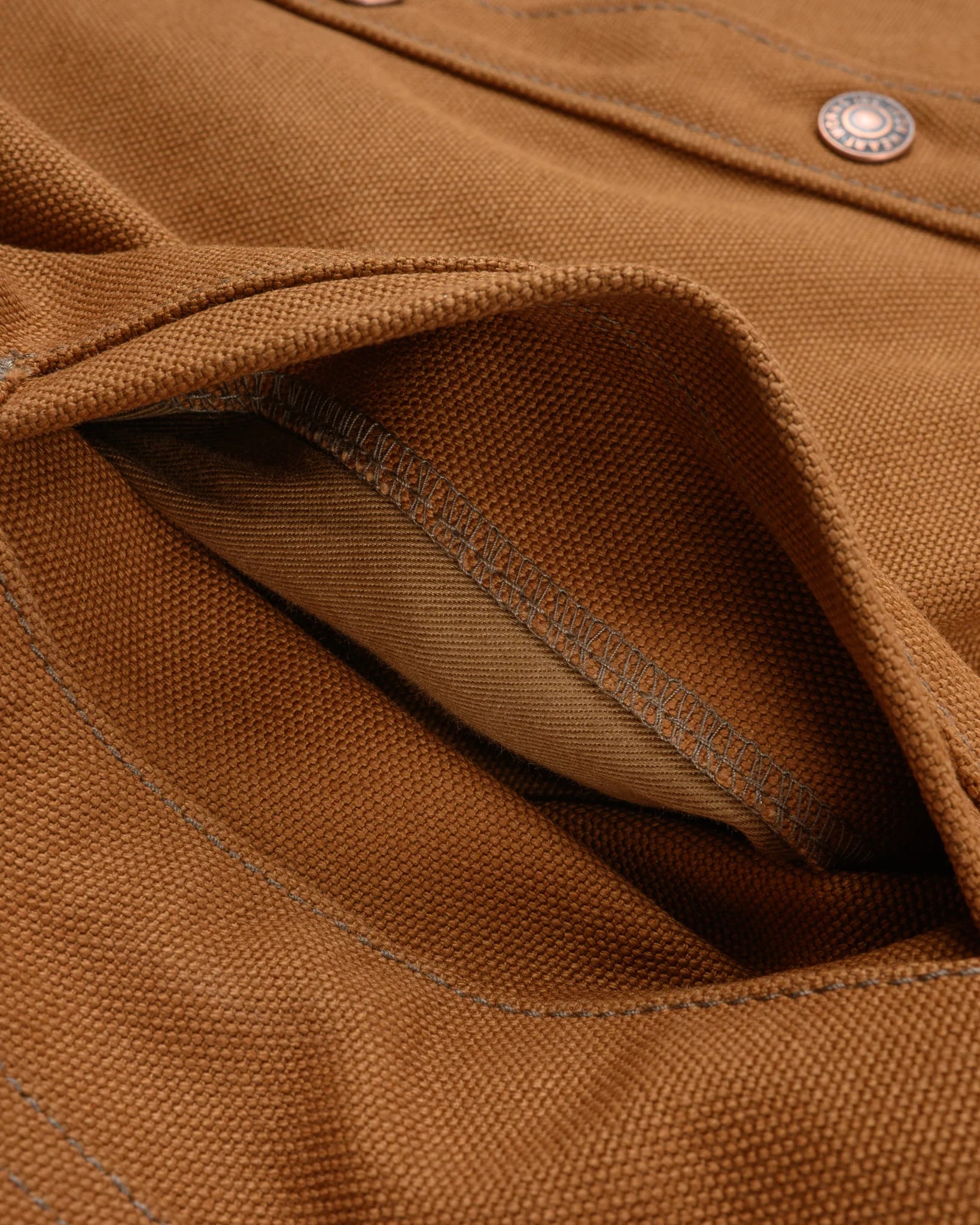 IHSH-422-BRN 17oz Cotton Duck CPO Shirt Brown