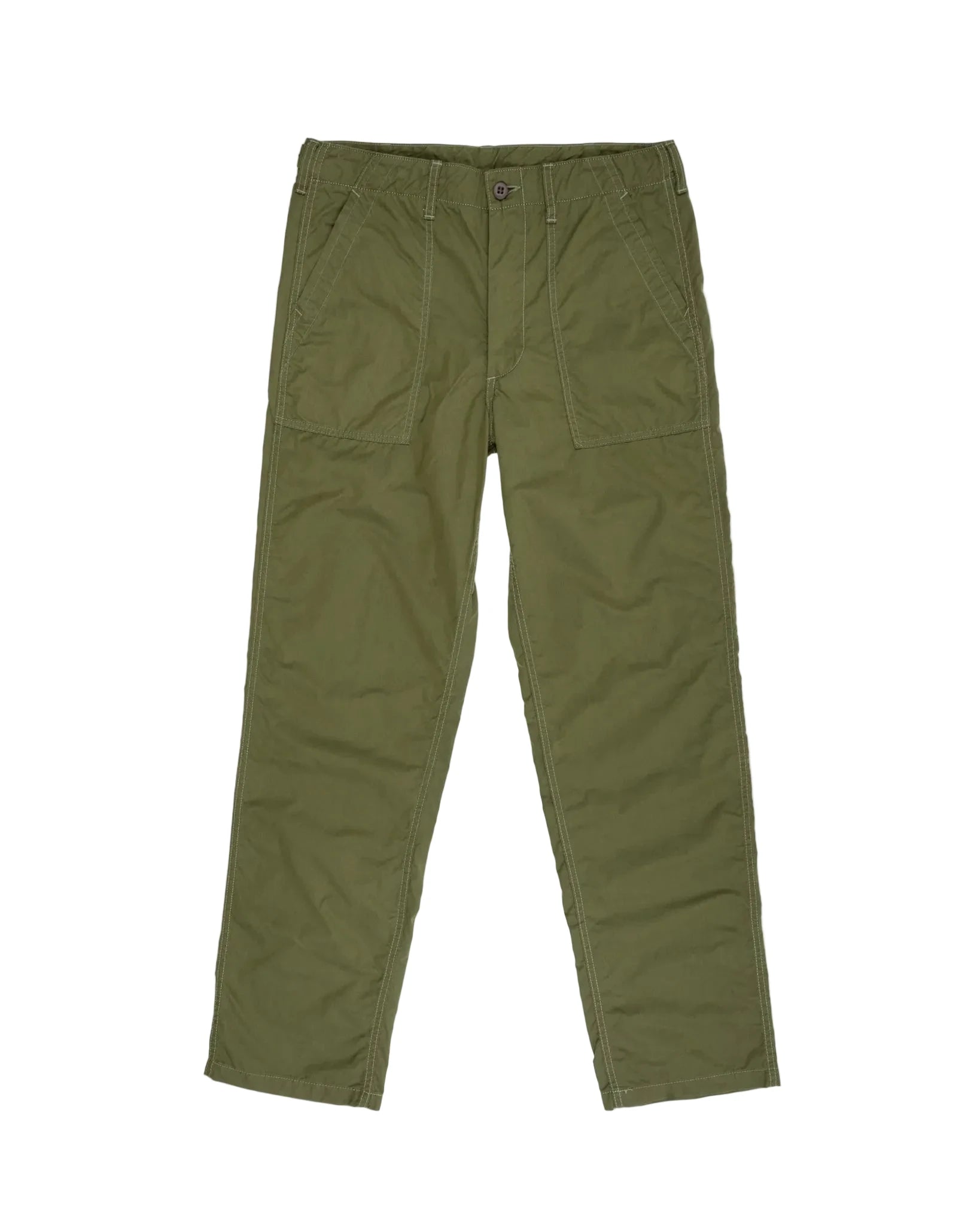 Green pants on a white background