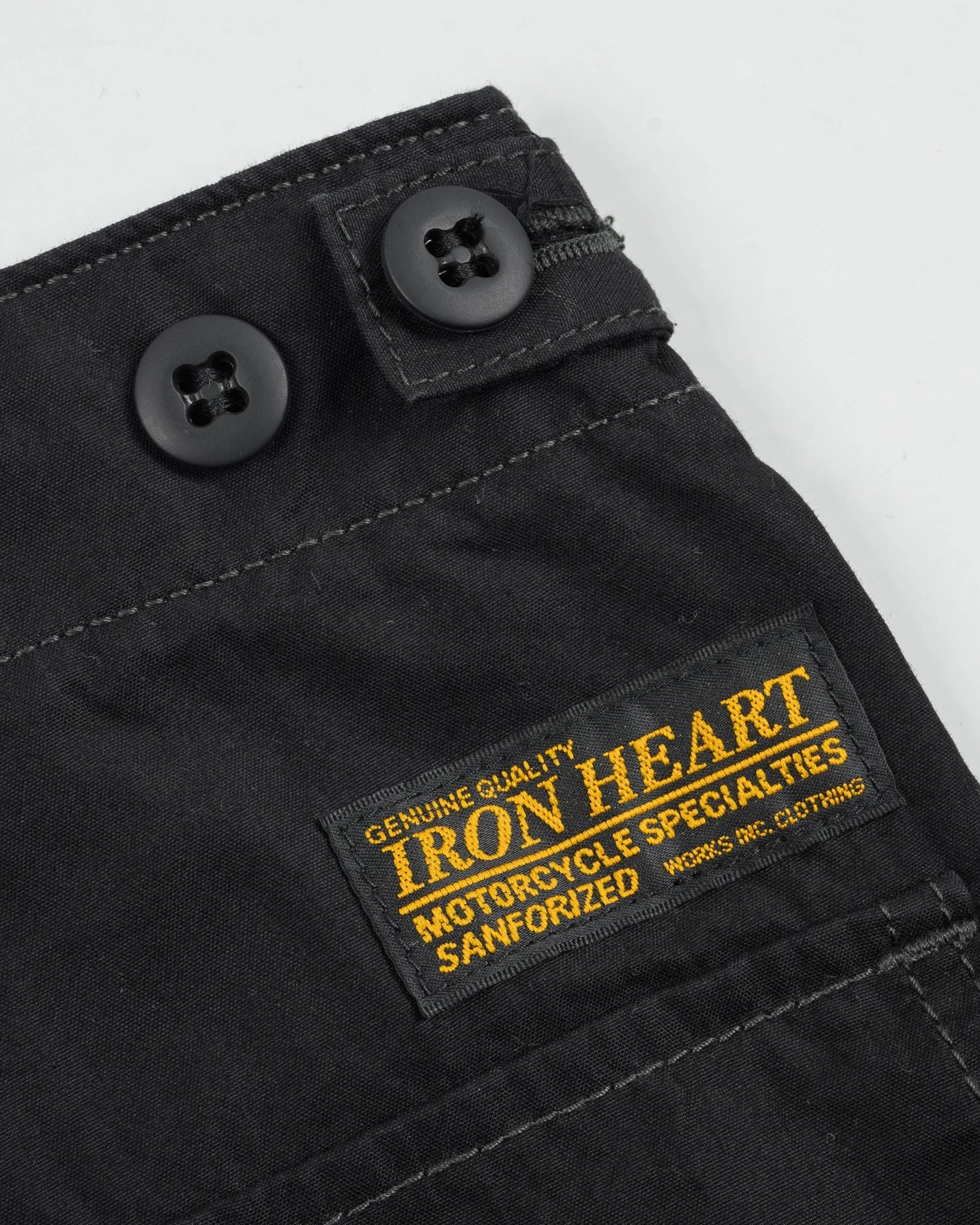 IH-745-BLK 4oz Cotton/Nylon Baker Pants Black