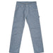 Blue striped jeans on a white background