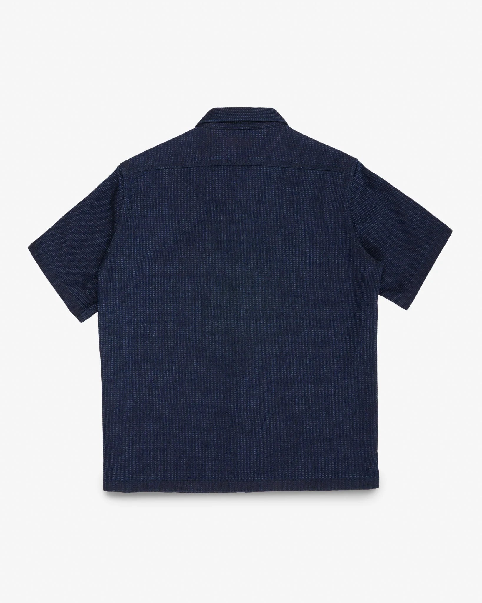 IHSH-445-IND 10oz Dobby Cloth Short Sleeve Mechanic Shirt Indigo