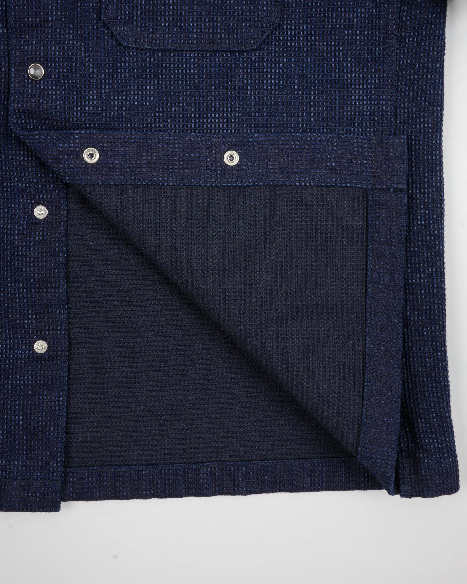 IHSH-445-IND 10oz Dobby Cloth Short Sleeve Mechanic Shirt Indigo