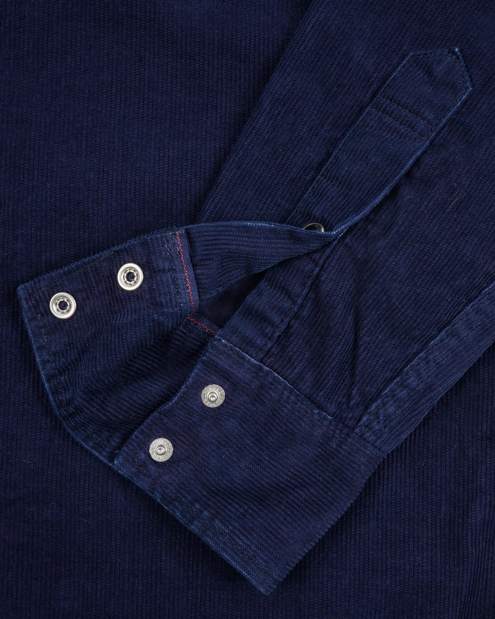 IHSH-438-IND 7.5oz Selvedge Corduroy Western Shirt - Indigo
